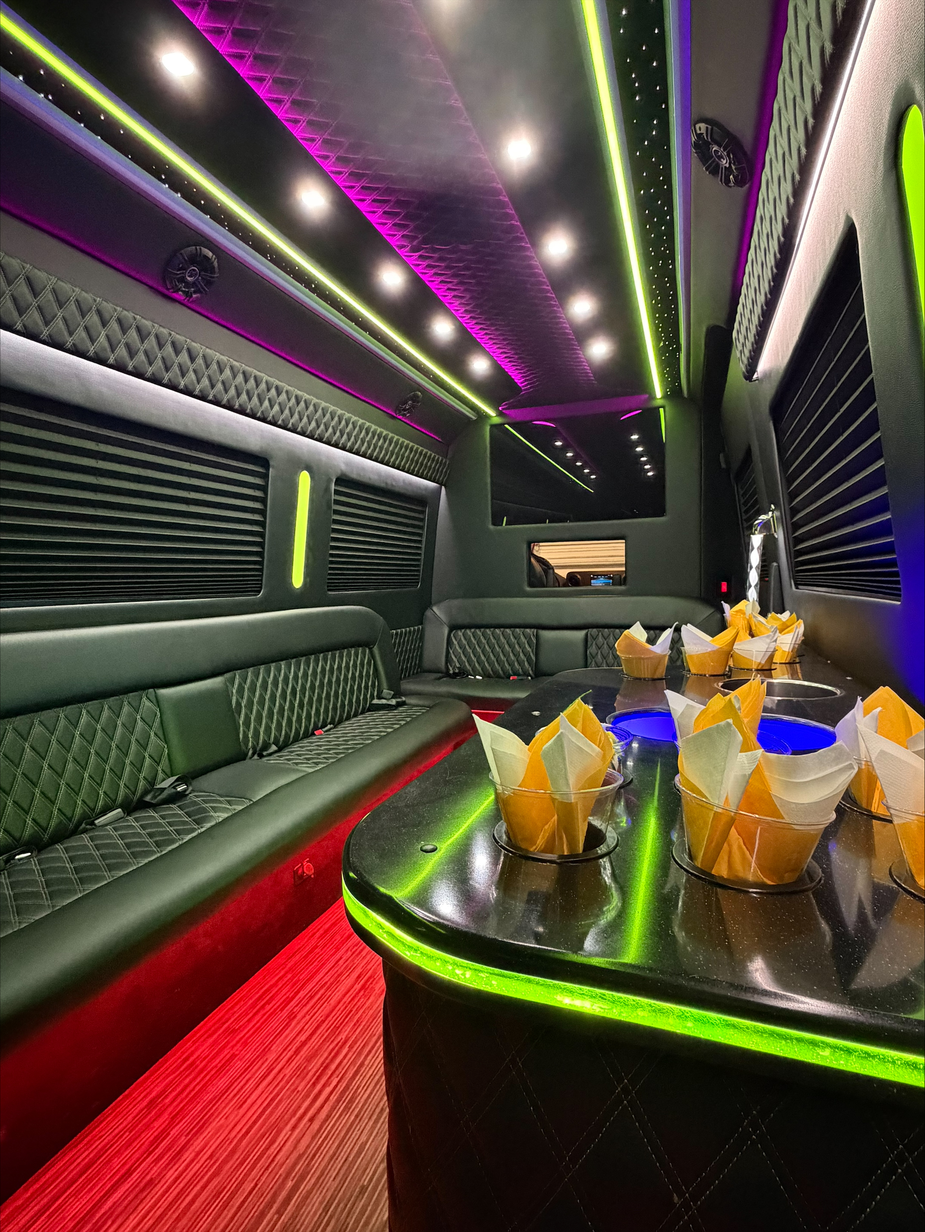 716 Limousine Fleet - gallery image of 14 pax luxury limo buses
