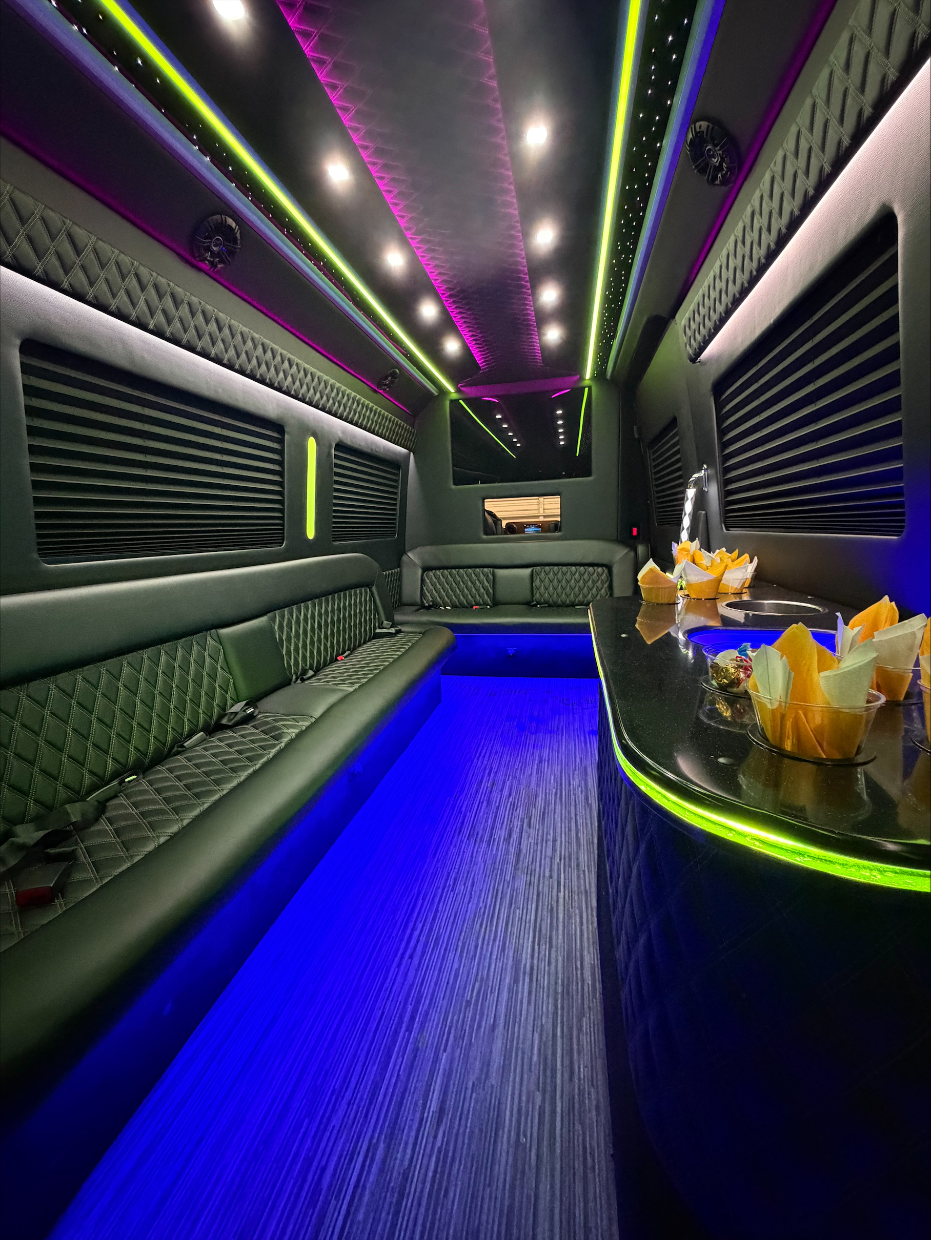 716 Limousine Fleet - gallery image of 14 pax luxury limo buses